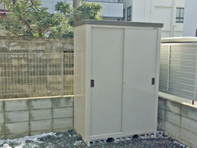 の物置・屋外倉庫 エポミニ 断熱構造（YMEM-1307H-DB） 施工例