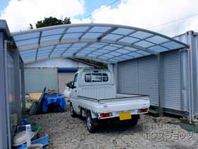 のカーポート レイナツインポートグラン　積雪〜20cm対応＋屋根ふき材補強部品 施工例