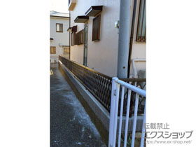 のフェンス・柵 ライシスフェンス8型 フリーポールタイプ 施工例