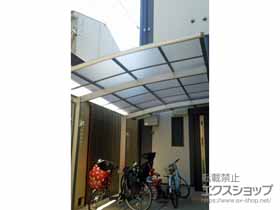 のカーポート レイナポートグラン　積雪〜20cm対応＋水平式物干し（カーポート柱用） 標準 2本入り×1セット 施工例