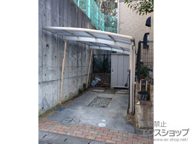 のカーポート レイナポートグラン　積雪〜20cm対応＋柱カバー 小 1枚入り×1セット 施工例