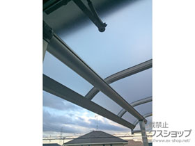 のバルコニー・ベランダ屋根 プレシオステラス R型 屋根タイプ 単体 積雪〜20cm対応 施工例