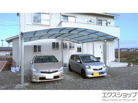 のカーポート レイナツインポートグラン　積雪〜20cm対応＋屋根ふき材補強部品 施工例