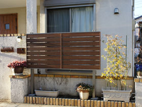 のフェンス・柵 ジオーナフェンス YS型 マテリアルカラー 施工例