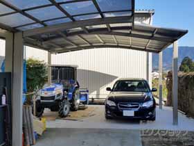 のカーポート ネスカR (ラウンドスタイル) ワイド 積雪〜20cm対応 施工例