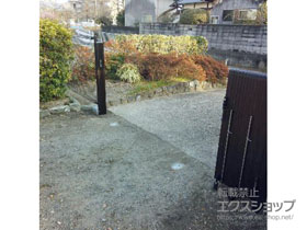 のカーゲート トリップゲート RC型 ノンレール 片開き 30S 施工例