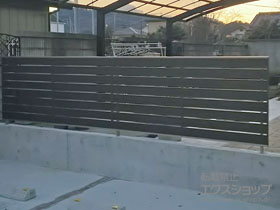 のフェンス・柵 ジオーナフェンスYS型 フリーポールタイプ 施工例