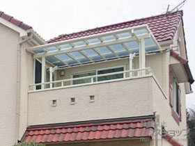 のテラス屋根 パワーアルファ F型 屋根タイプ 単体 積雪〜30cm対応 施工例