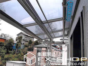 のバルコニー・ベランダ屋根 ライザーテラスII F型 屋根タイプ 単体 積雪〜20cm対応 施工例