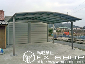 のカーポート カーブポートシグマIII ワイド 積雪〜20cm対応 施工例