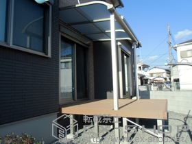 のテラス屋根 ヴェクターテラス R型 テラスタイプ 単体 積雪〜20cm対応 施工例