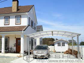 のカーポート プレシオスポート ワイド 積雪〜20cm対応 施工例