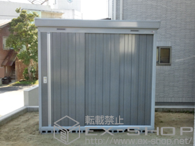 の物置・屋外倉庫 ネクスタ 一般型(NXN-40S PG)＋ネクスタ タイヤラック 壁2枚分 壁面扉用 施工例