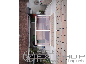 のバルコニー・ベランダ屋根 ライザーテラスII R型 ルーフタイプ 単体 積雪〜20cm対応 施工例