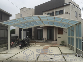 のカーポート レイナツインポートグラン　積雪〜20cm対応+サイドパネル 施工例