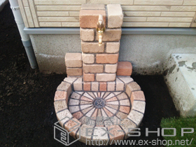 の立水栓・ガーデンシンク 立水栓ユニット サークルタイプ #03 施工例