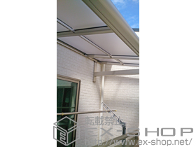 のバルコニー・ベランダ屋根 ヴェクターテラス F型 ルーフタイプ 単体 積雪〜20cm対応 施工例