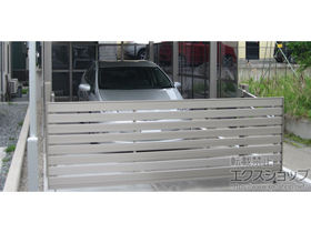 のカーゲート オーバードアS5型 電動式 ソーラー仕様 施工例