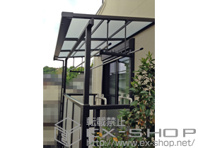 のバルコニー・ベランダ屋根 ライザーテラスII F型 屋根タイプ 単体 積雪〜20cm対応 施工例