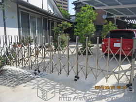 のカーゲート トリップゲート RB型 ノンレール 片開き　49S 施工例