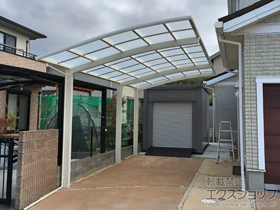 のカーポート ネスカR (ラウンドスタイル) 延長 積雪〜20cm対応 施工例