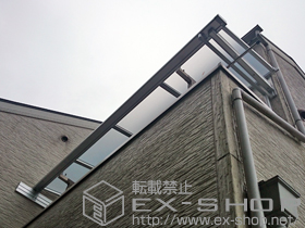 のバルコニー・ベランダ屋根 ライザーテラスII F型 ルーフタイプ 単体 積雪〜20cm対応 施工例