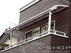 のバルコニー・ベランダ屋根 ライザーテラスII R型 屋根タイプ 単体 積雪〜20cm対応 施工例