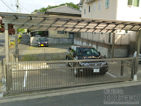 のカーゲート ワイドオーバードアS2型 手動式 施工例