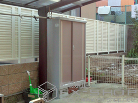 の物置・屋外倉庫 シンプリー 一般型(MJX-135DP) 施工例