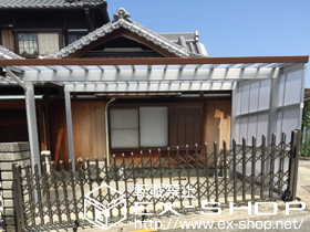 のカーポート ソルディーポート 1500 2台用 マテリアルカラー 積雪〜50cm対応 施工例