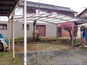 のカーポート カーブポートシグマIII ワイド 積雪〜20cm対応 施工例