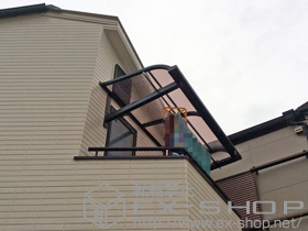 のバルコニー・ベランダ屋根 ライザーテラスII R型 ルーフタイプ 単体 積雪〜20cm対応 施工例