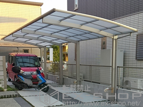 のカーポート プレシオスポート 縦連棟 積雪〜20cm対応 施工例
