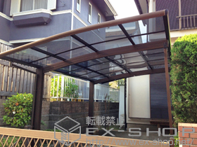 のカーポート レイナポートグラン 積雪〜30cm対応＋柱ガード(1本入)×1セット 施工例