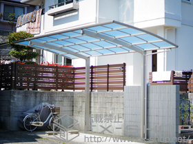 のカーポート レイナポートグラン　積雪〜20cm対応＋着脱式サポート ハイロング用 2本入り×1セット 施工例