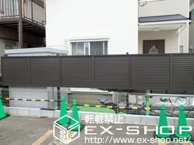 LIXIL リクシル(TOEX)のフェンス・柵・塀 プレスタフェンス5型  多段柱仕様(1段) 施工例