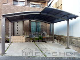 のカーポート カーブポートシグマIII M合掌 積雪〜20cm対応 施工例