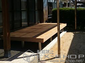 のウッドデッキ レストステージ 幕板納まり 施工例