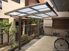 のサイクルポート・駐輪場 カーブポートシグマIII ミニ 積雪〜20cm対応 施工例