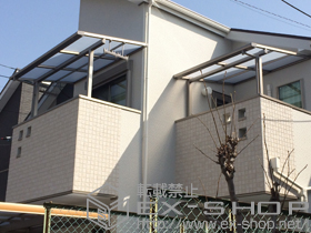 のバルコニー・ベランダ屋根 ライザーテラスII F型 屋根タイプ 単体 積雪〜20cm対応 施工例