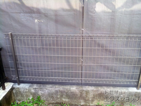 のフェンス・柵 ハイグリッドフェンスN8型 フリーポールタイプ 施工例