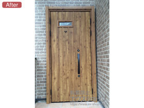 の玄関ドア ラフォース R2 57型 親子仕様(左吊元) 断熱K4仕様 施工例