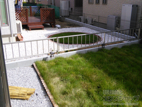 のフェンス・柵 レスティナフェンス20型 自由柱 施工例