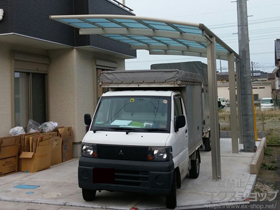 のカーポート レイナポートグラン 延長　積雪〜20cm対応 施工例