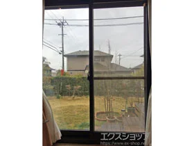 LIXIL リクシル(トステム)の内窓（二重窓・二重サッシ） インプラス(ダストバリア)引き違い窓2枚建て 施工例