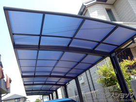 のカーポート プレシオスポート 縦3連棟 積雪〜20cm対応 施工例