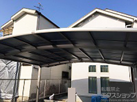 のカーポート カーブポートシグマIII ワイド 積雪〜20cm対応 施工例