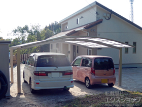 のカーポート プレシオスポート ワイド 積雪〜20cm対応 施工例