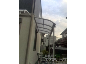 のテラス屋根 プレシオステラス R型 テラスタイプ 単体 積雪〜20cm対応 施工例