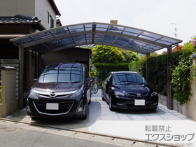 のカーポート カーブポートシグマIII M合掌 積雪〜20cm対応 施工例